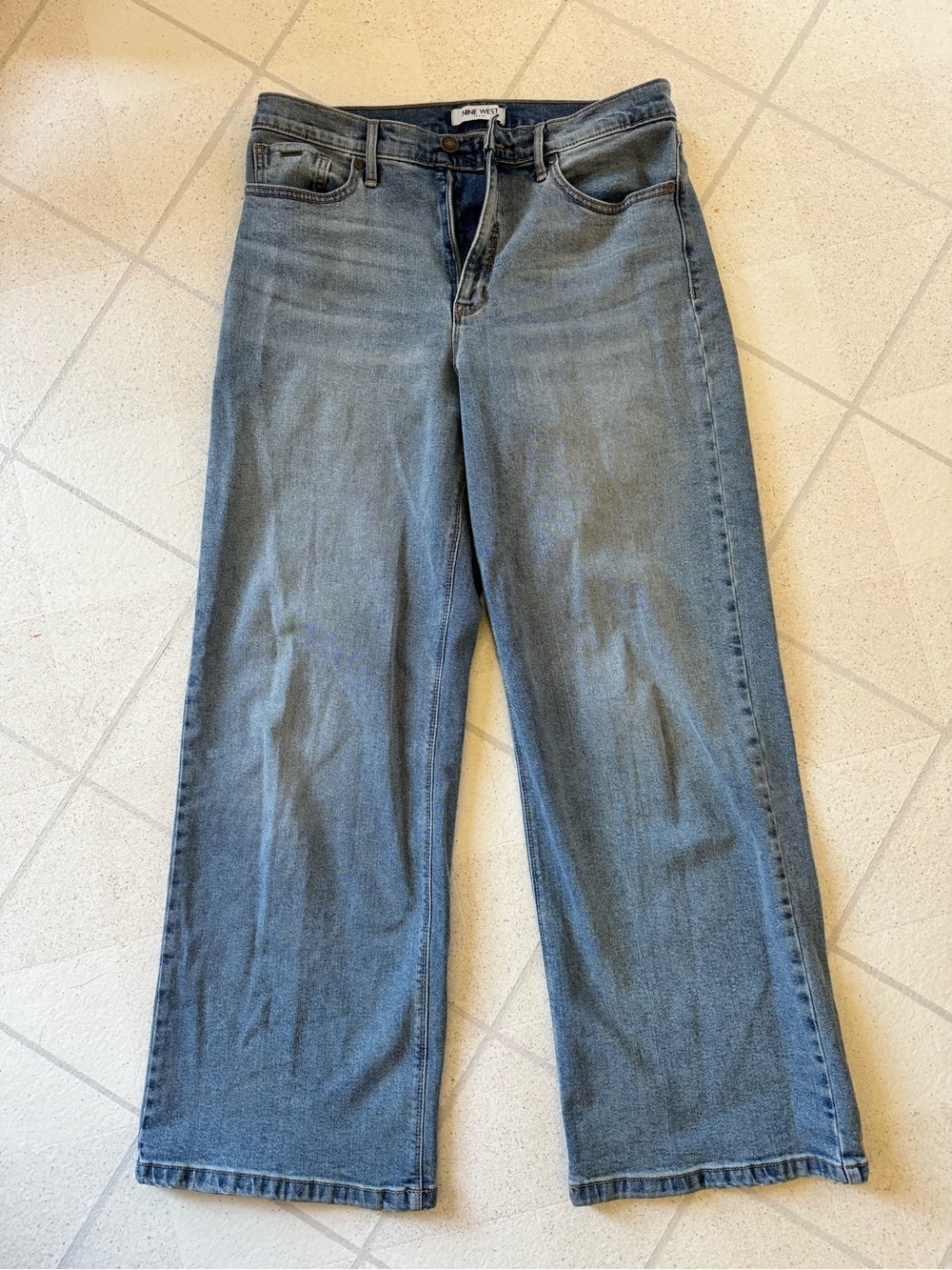 Nine West Light Blue Wide Leg Jeans